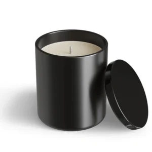 Premium Black Glass Candle β Night Queen Scented Soy Wax Jar Candle | 350g