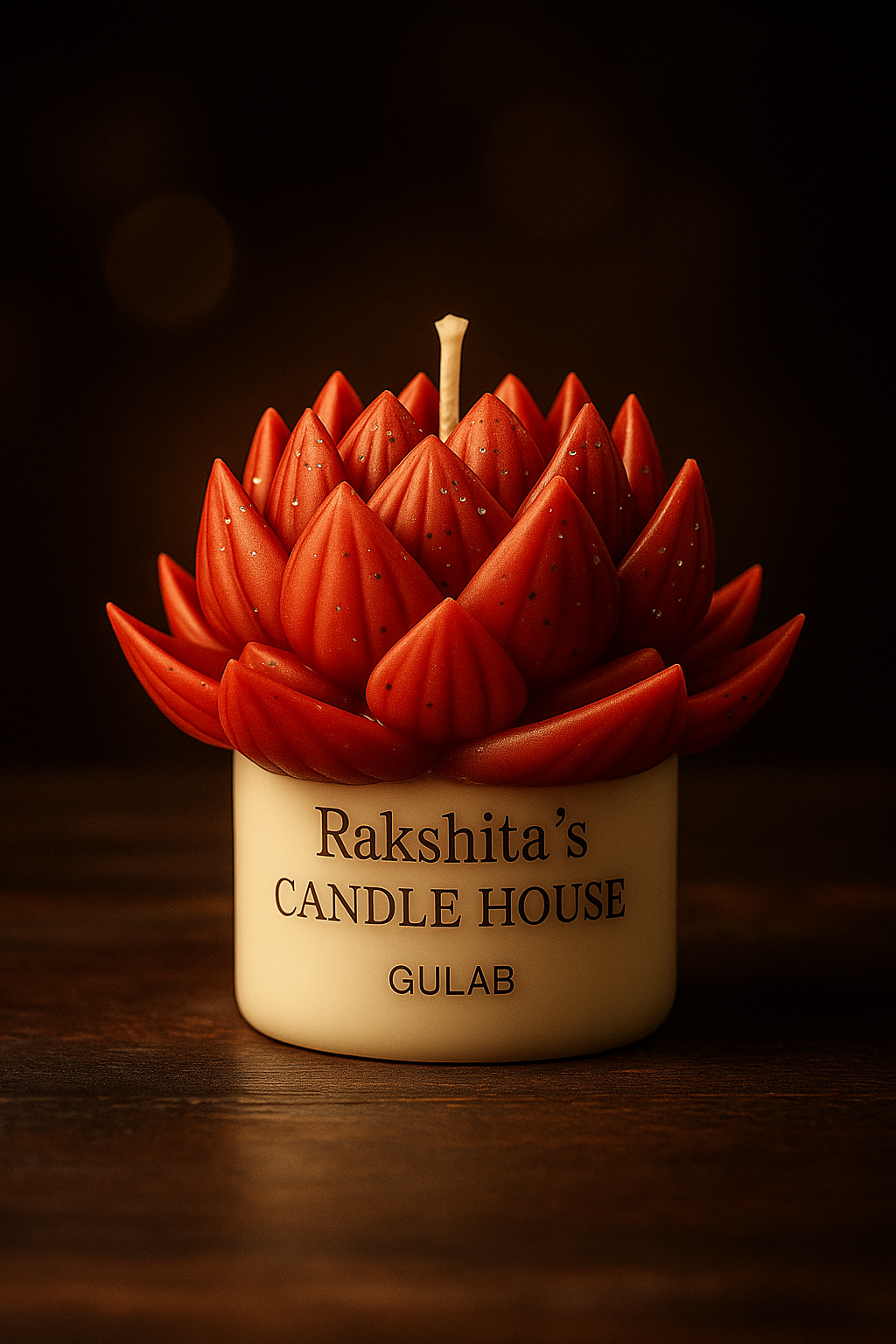 Decorative Flower Scented Candle | Handmade Soy Wax | Indore - Image 2