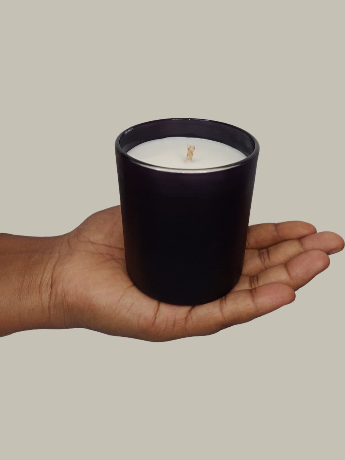 premium candle, night fragrance, luxury home dΓ©cor, black jar candle, soy wax, RakShitaβs Candle House, handcrafted candle