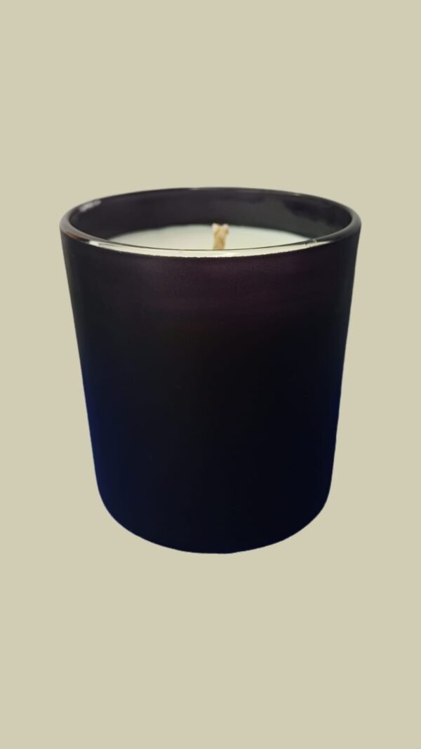 Premium Black Glass Candle – Night Queen Scented Soy Wax Jar Candle | 350g - Image 7