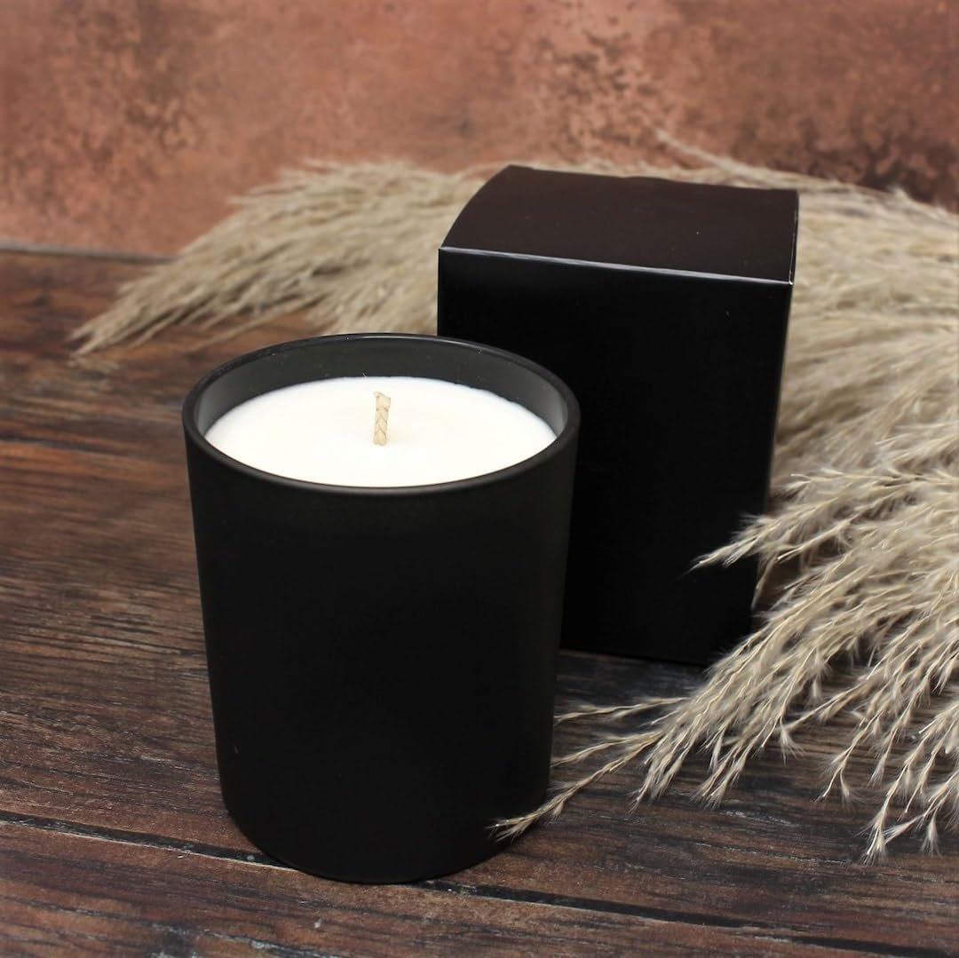 Premium Black Glass Candle β Night Queen Scented Soy Wax Jar Candle | 350g - Image 5