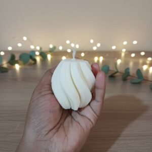 Spiral Design Décor Candle – Ideal for Gift Hampers & Home Styling